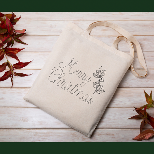 Classic Merry Christmas Tote Bag