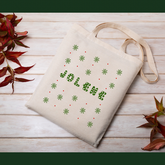 Peppermint Perfect Christmas Tote Bag